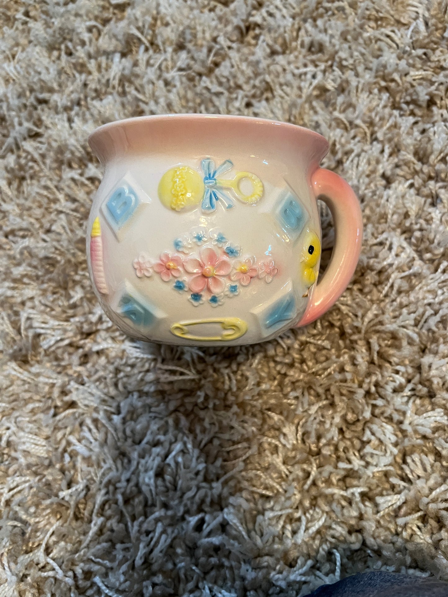 Ceramic Baby Planter Vintage