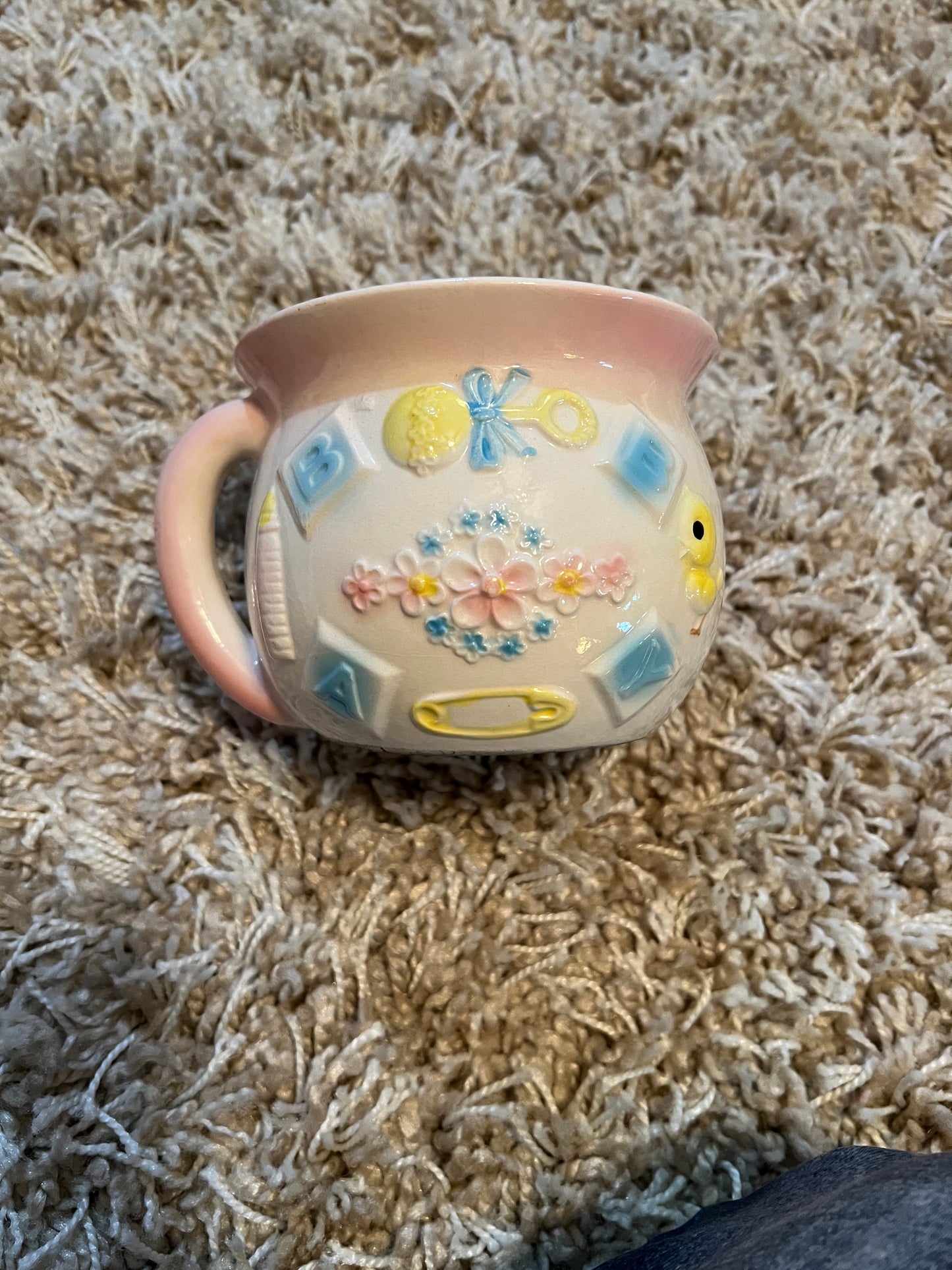 Ceramic Baby Planter Vintage