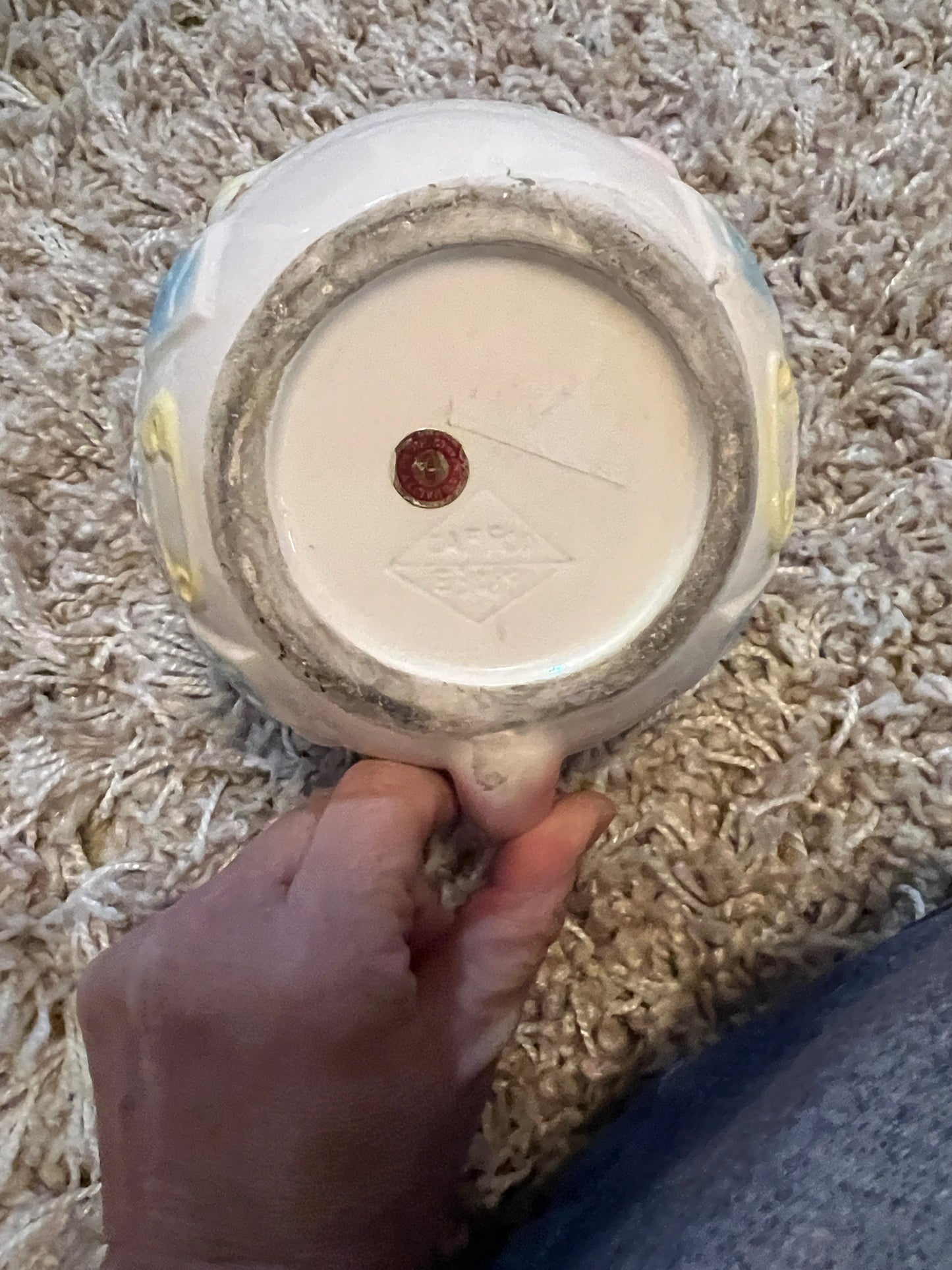 Ceramic Baby Planter Vintage