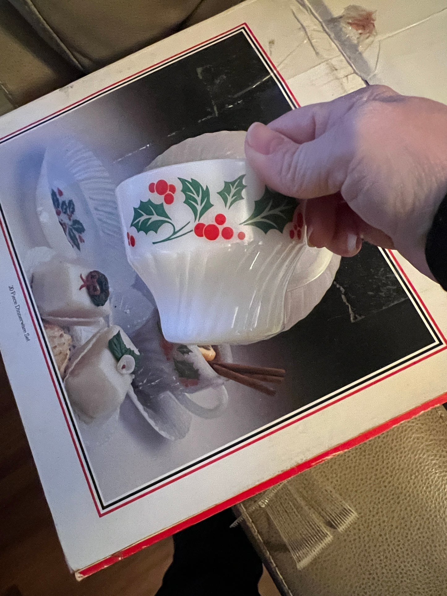 Termocrisa Holly Berry 20-piece dinnerware set