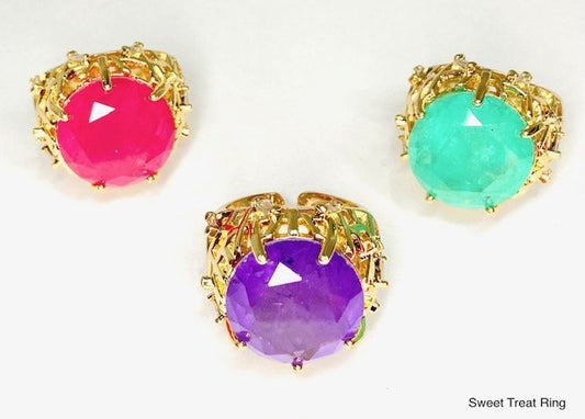 Seafoam Sweet Treat Rings - by B.b. Lila Jewelry