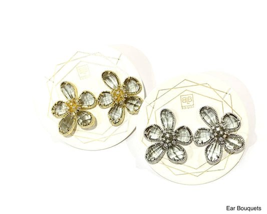 Gemstone Flower Studs- Ear Bouquets by B.b. Lila Jewelry