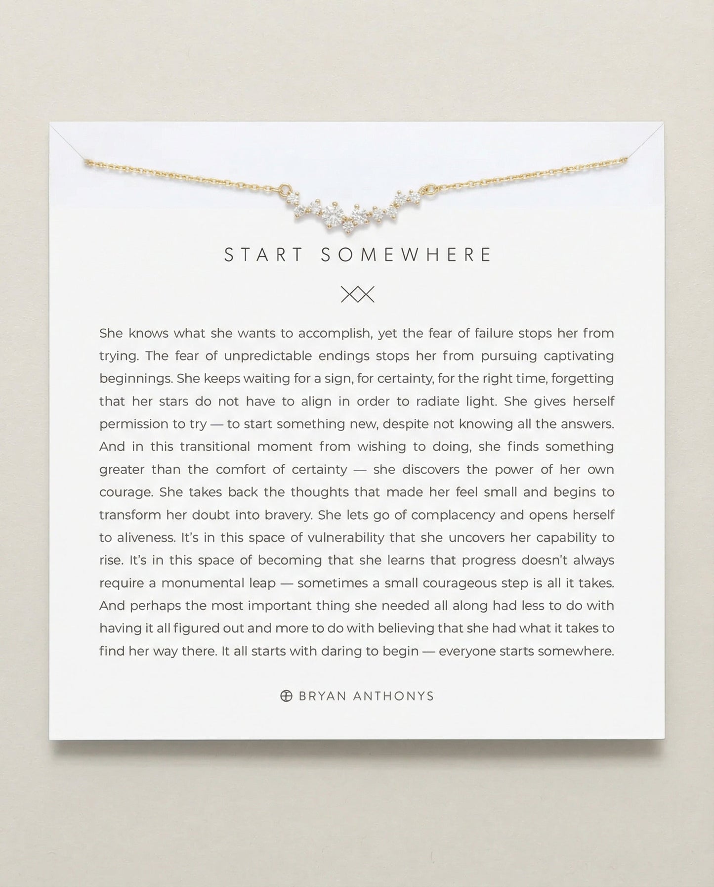 Start Somewhere Necklace