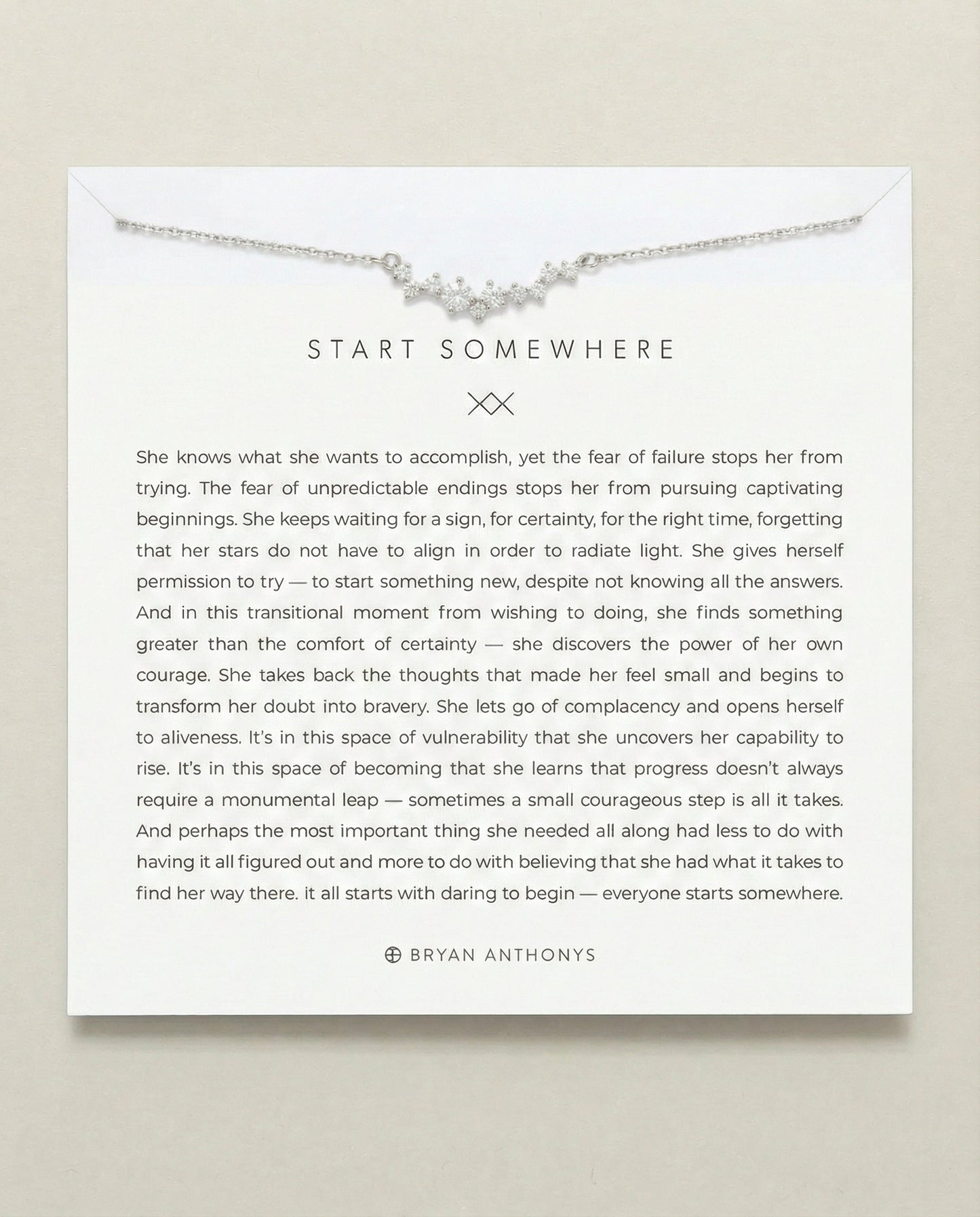 Start Somewhere Necklace