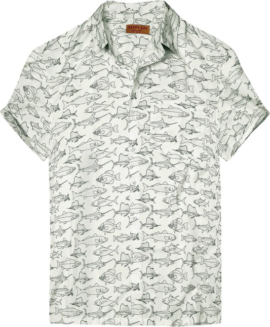 Island Vibes Nautical Fish Men's Shirt