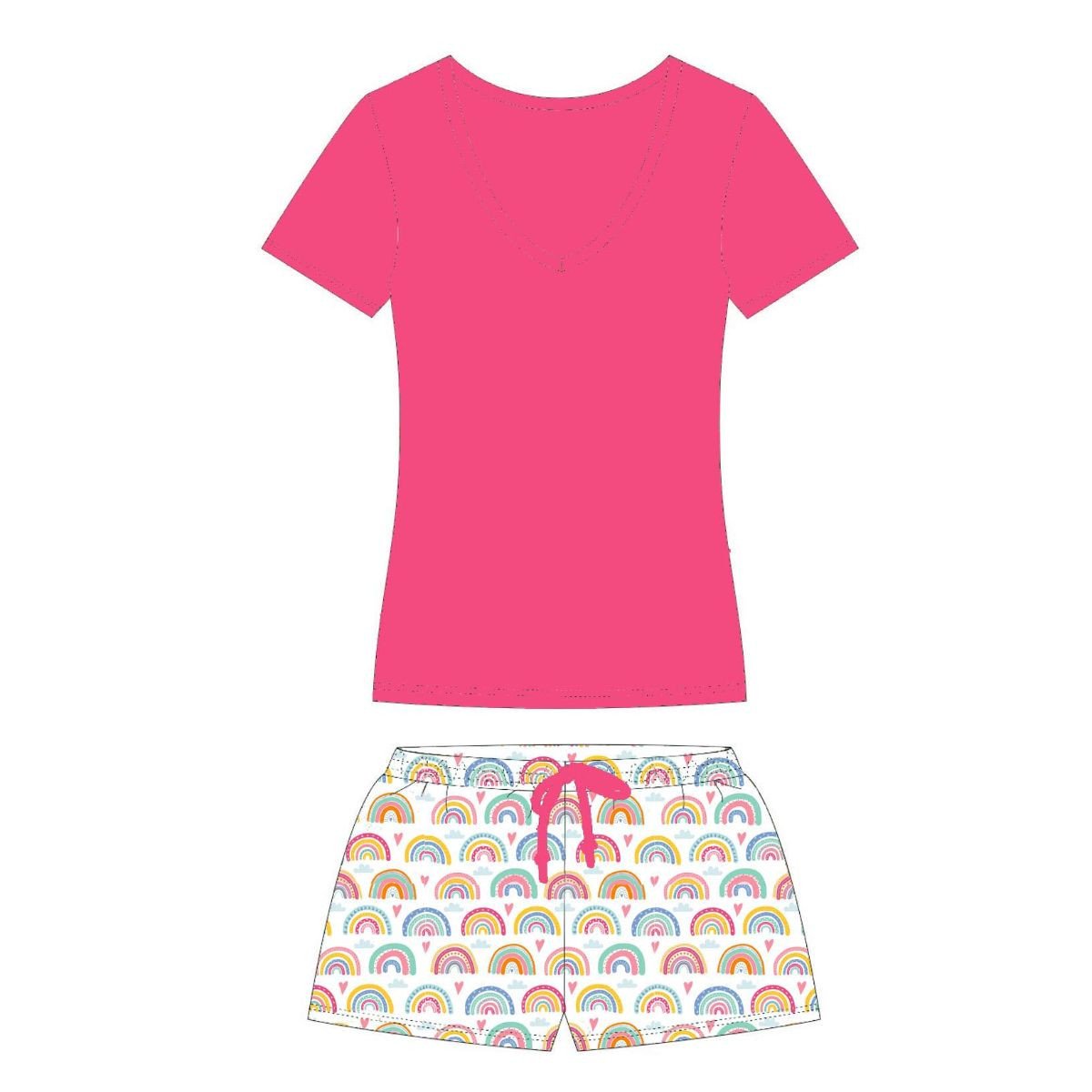 RAINBOW JAMMIE SHORT SET by Jane Marie