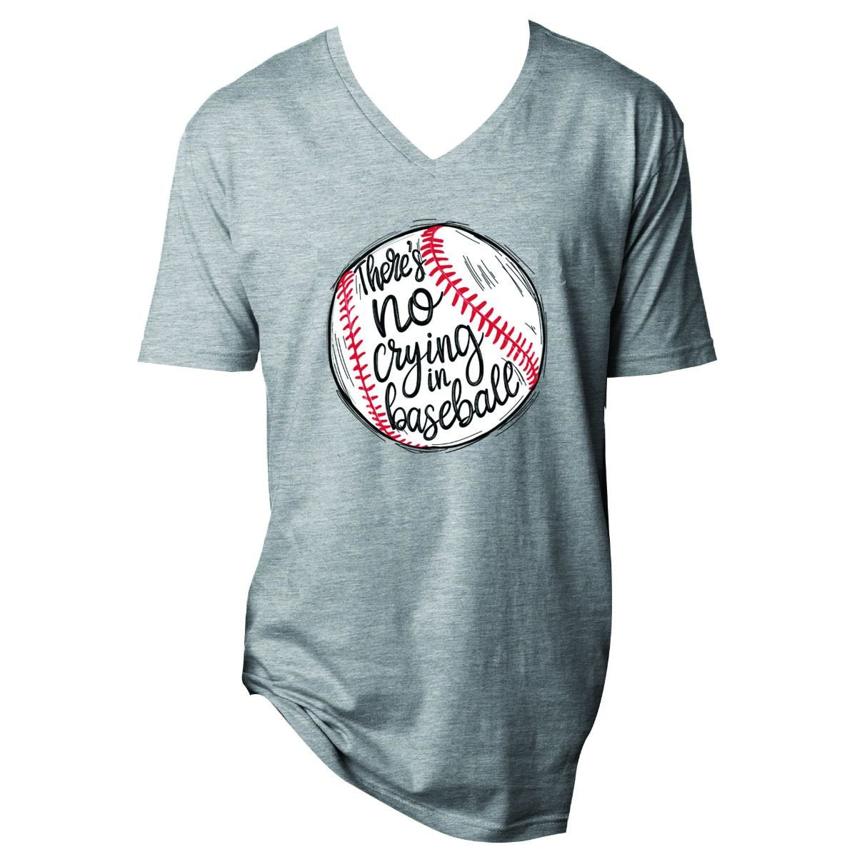 THERE'S NO CRYING IN BASEBALL T-SHIRT by Jane Marie
