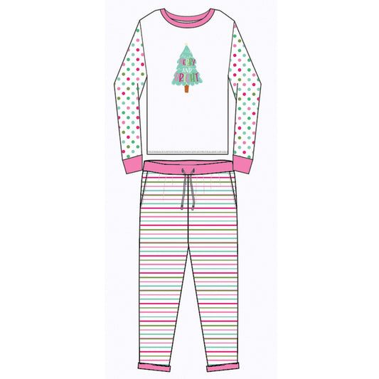 KIDS MERRY AND BRIGHT JOGGER JAMMIE SET by Jane Marie