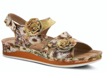 JOELINA-DAZI Yellow Multi Sandal by L`ARTISTE