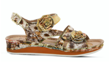 JOELINA-DAZI Yellow Multi Sandal by L`ARTISTE