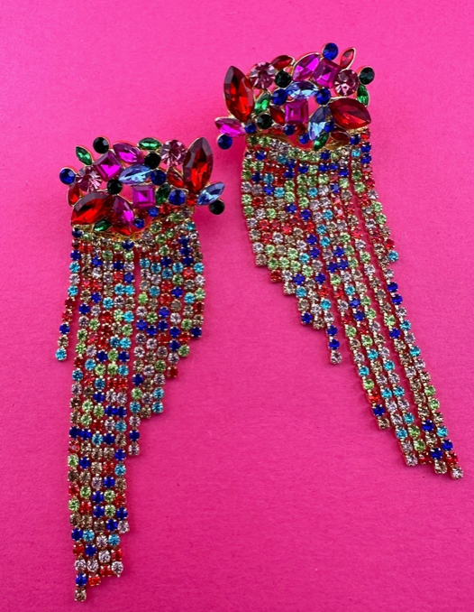 Jaw Dropper Rhinestone Earrings