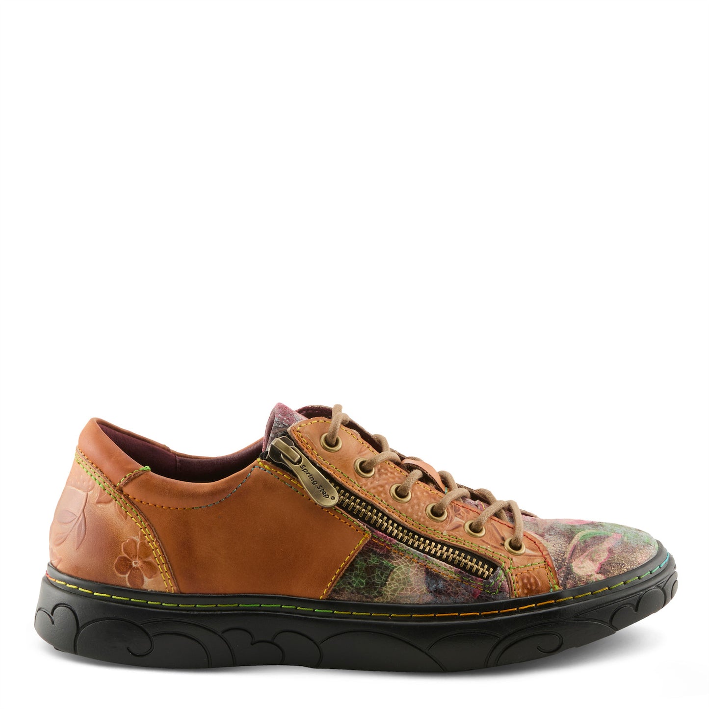 Danli-Bloom French inspired zippered sneaker by L`Artiste