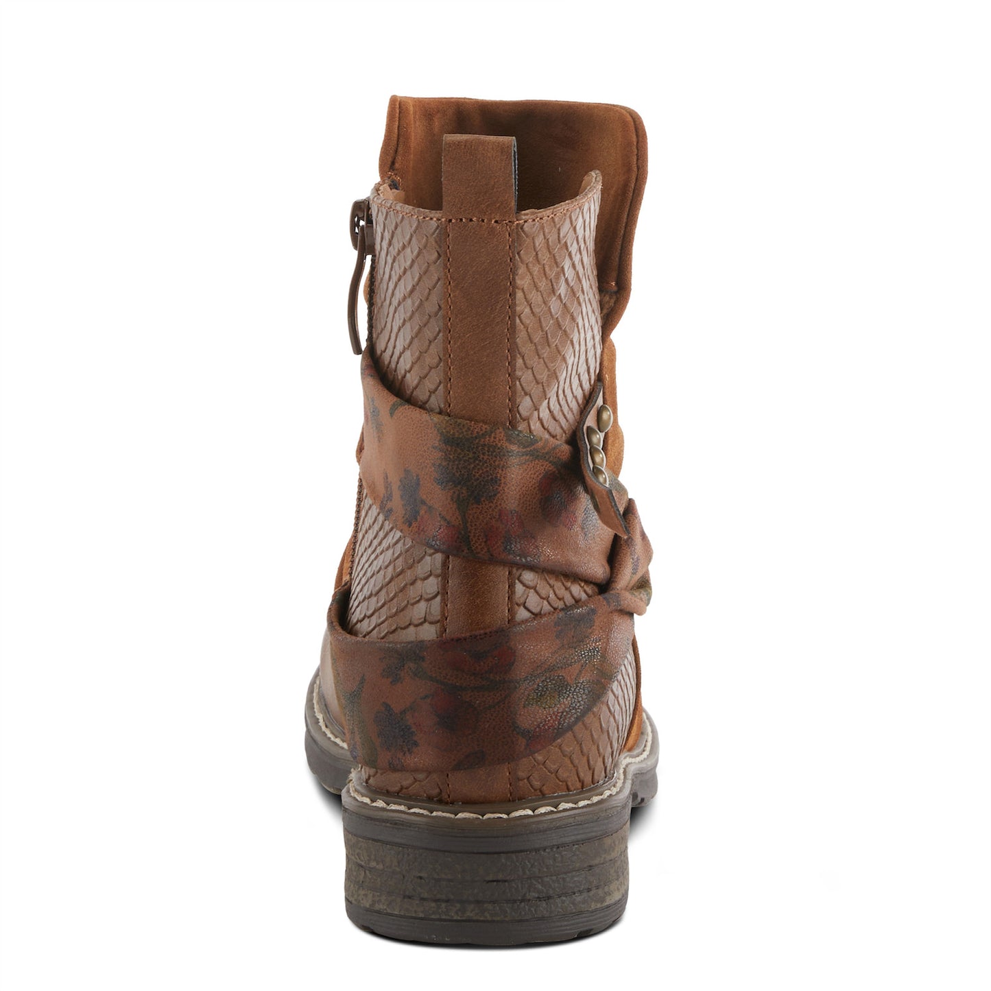 GOSSIFLEUR - Camel Short Different Texture Boot by Patrizia