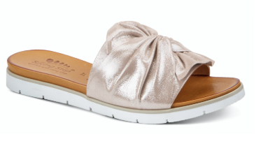 LAVONA Silver Bow Sandal by Spring Step