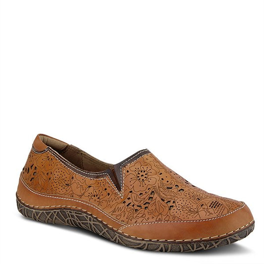 Libora Camel Leather Loafer by L'Artiste