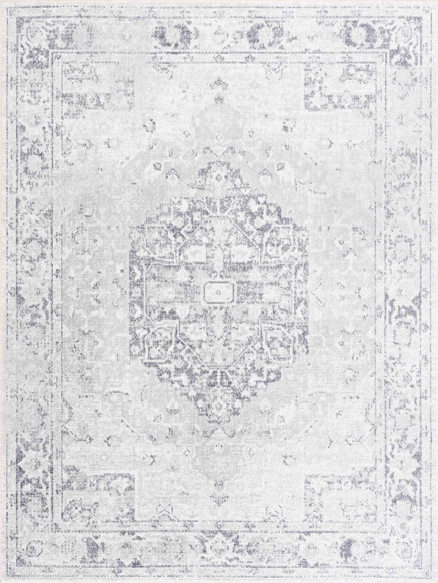 Akram Antrasit Flat Pile Washable Rug