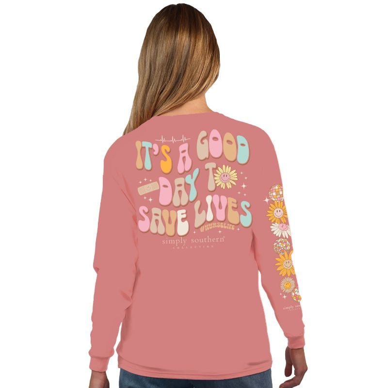 It's A Good Day to Save Lives - Rouge - Long Sleeve Tee - #SIMPLYSOUTHERN