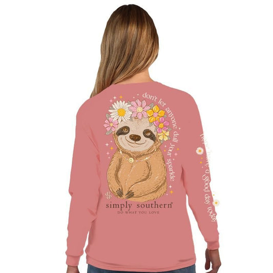 Don't Let Anyone Dull Your Sparkle - Rouge - Long Sleeve Tee - #SIMPLYSOUTHERN