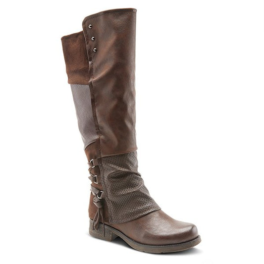 Maxie By Patrizia - Brown Pull On Tall Boot