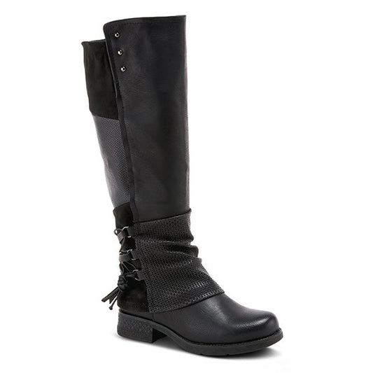 MAXIE BY PATRIZIA - BLACK PULL ON TALL BOOT