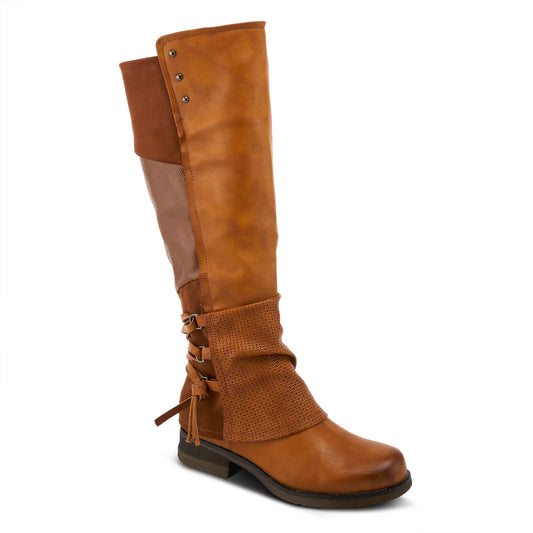 Maxie By PATRIZIA - Camel Pull on Tall Boot
