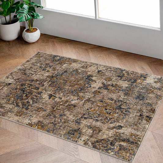 Morinville Teal Floral Rug