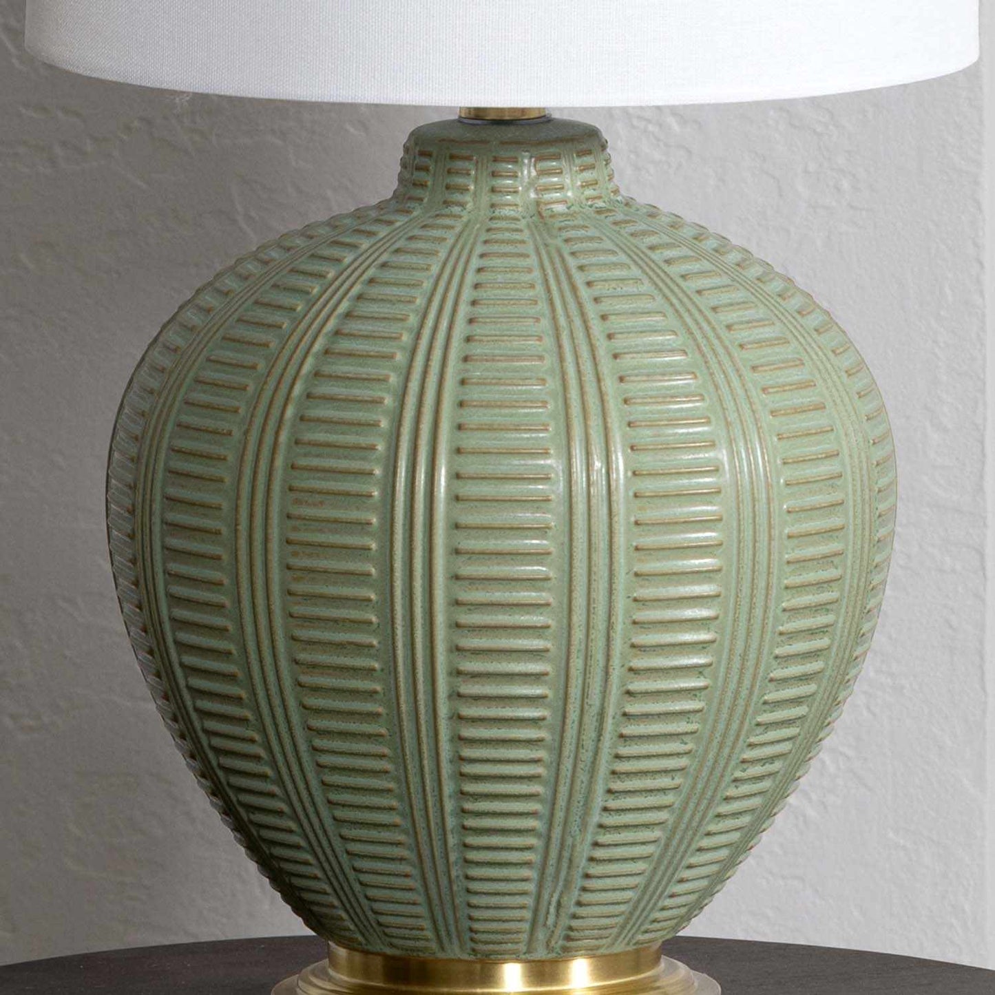 McMurray Green Textured Table Lamp