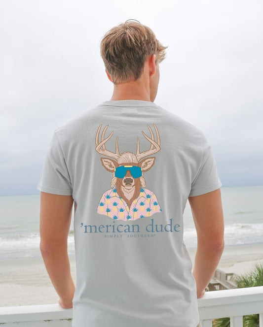 BUCK-WHITEWATER - Men's Short Sleeve Tee - #SIMPLYSOUTHERN