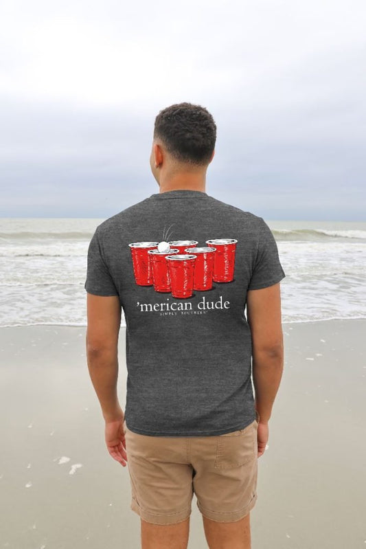 REDCUP-GRAPHITE - Men's Short Sleeve Tee - #SIMPLYSOUTHERN