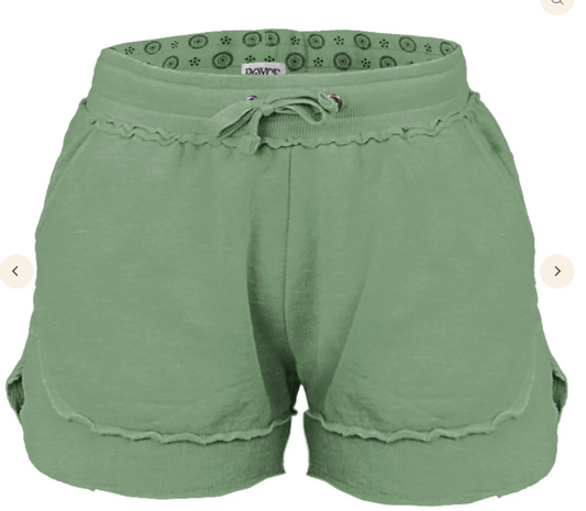 Melange Poncho Fleece Shorts - Sage - Royce Brand