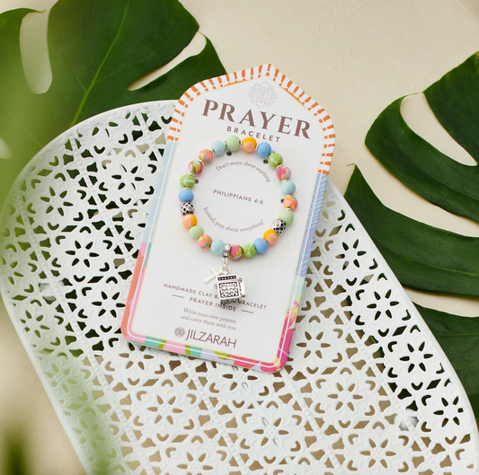 Multi-Pastel Prayer Bracelet by Jilzarah