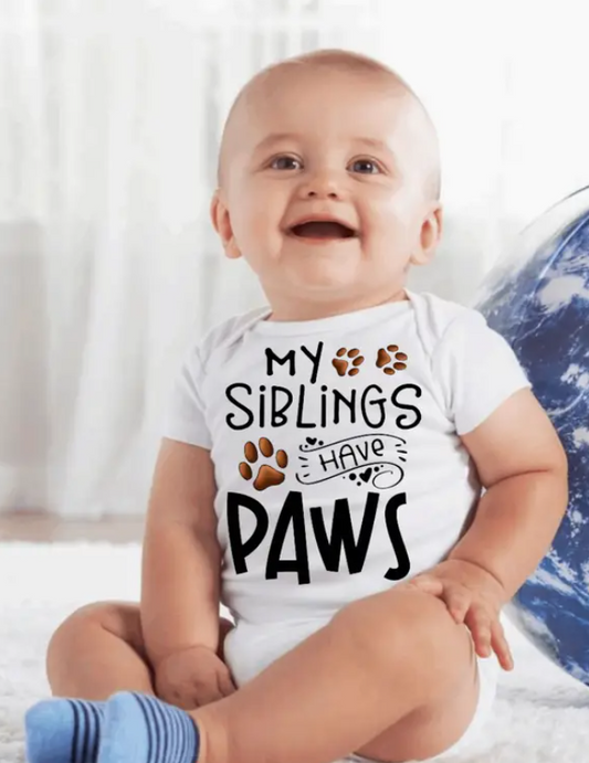 My Siblings Have Paws Onesie