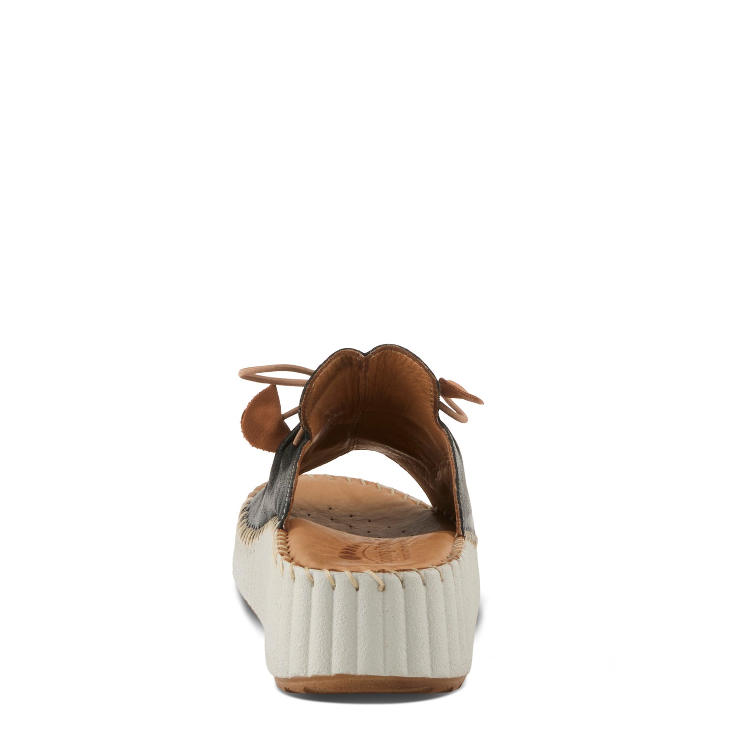 NEVELLE Black chic slip-on wedge sandal by Spring Step from Spring Step Shoes