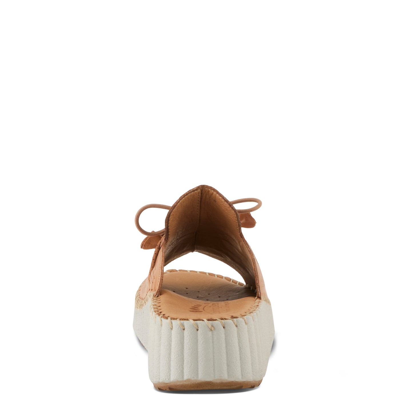 NEVELLE Camel chic slip-on wedge sandal by Spring Step from Spring Step Shoes