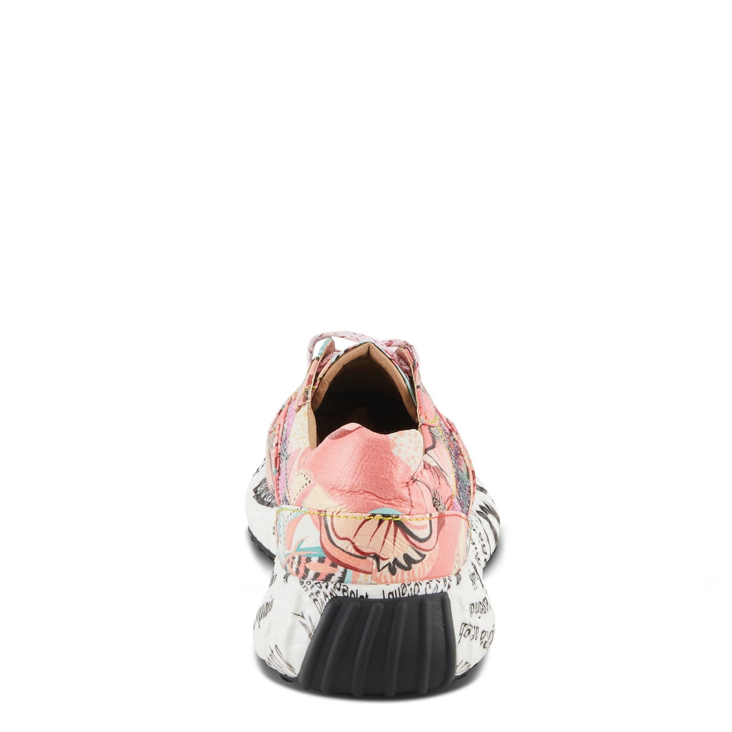 Cabaret Pink Multi Leather Combo sneaker by L`ARTISTE