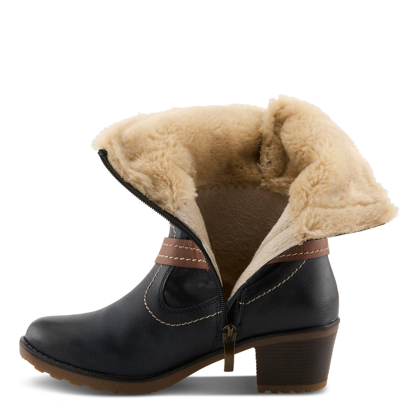 BOISA Navy Water Resistant Pull on boot By Spring Step