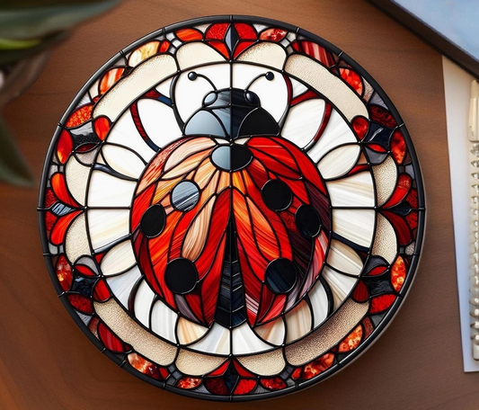 Nature Inspired Ceramic Coaster with Cork Back
