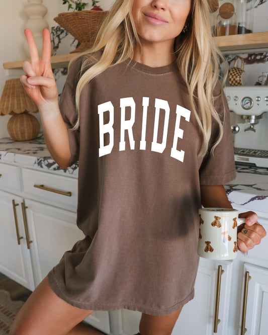 Bride Mrs Honeymoon Comfort Colors Garment Dyed T Shirt (condensed)