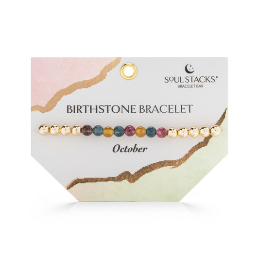 October Soul Stacks Birthstone Bracelet