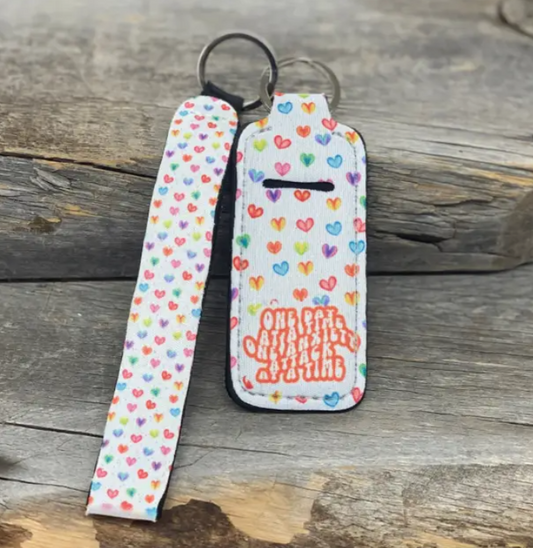 One Day/Anxiety Attack At A Time Chapstick Keychain Holder