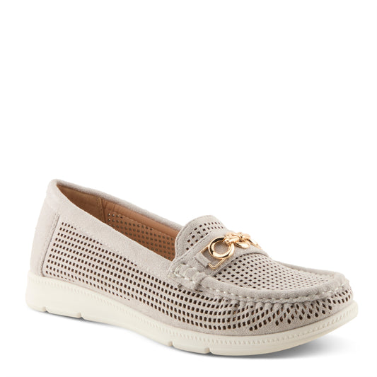 PANTHERA Light Grey boat shoe-inspired moccasin by Patrizia from Spring Step Shoes
