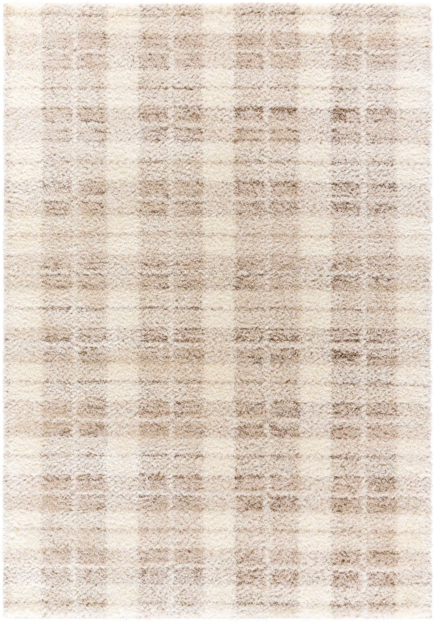 Anfisa Cream Luxe Shag Area Rug
