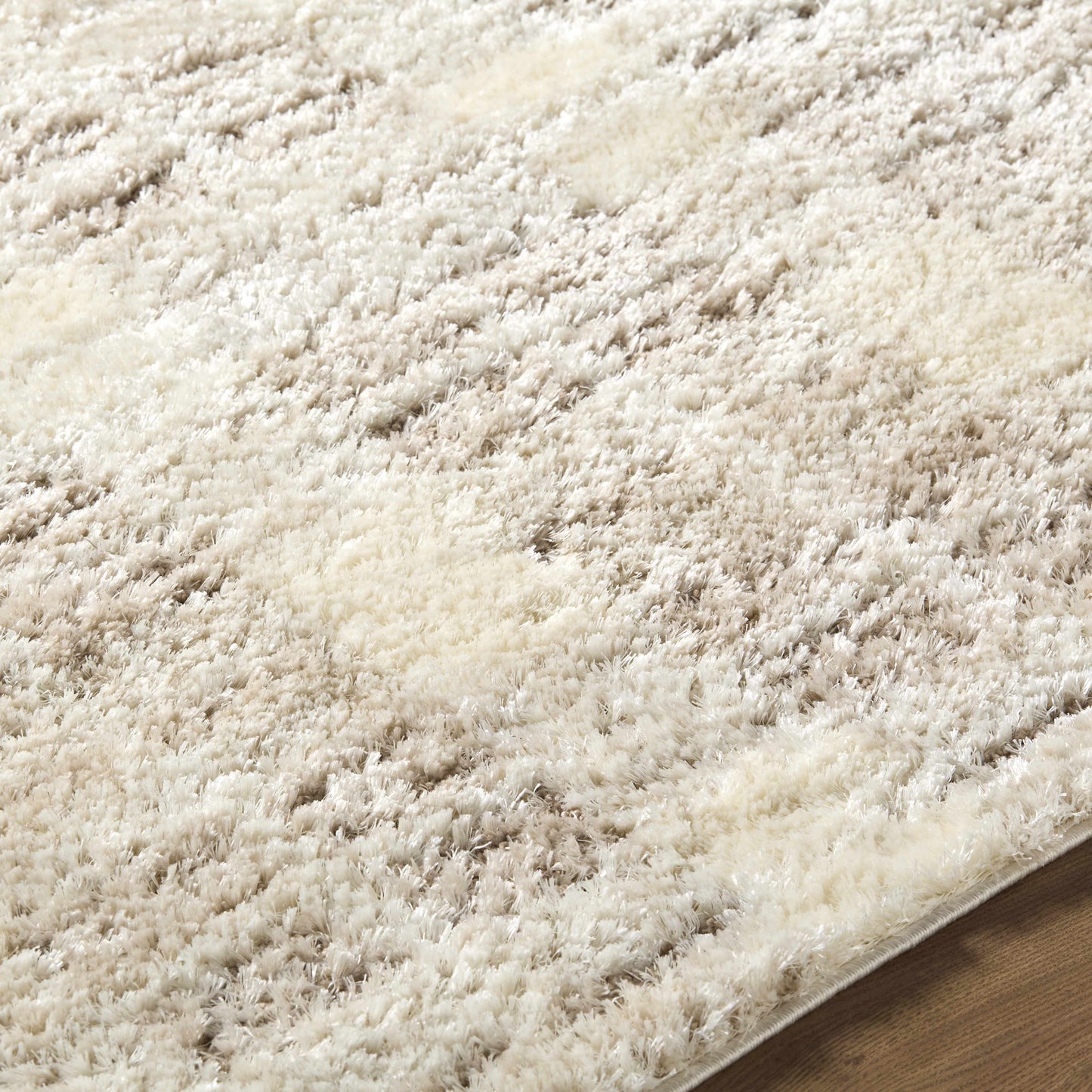Anfisa Cream Luxe Shag Area Rug