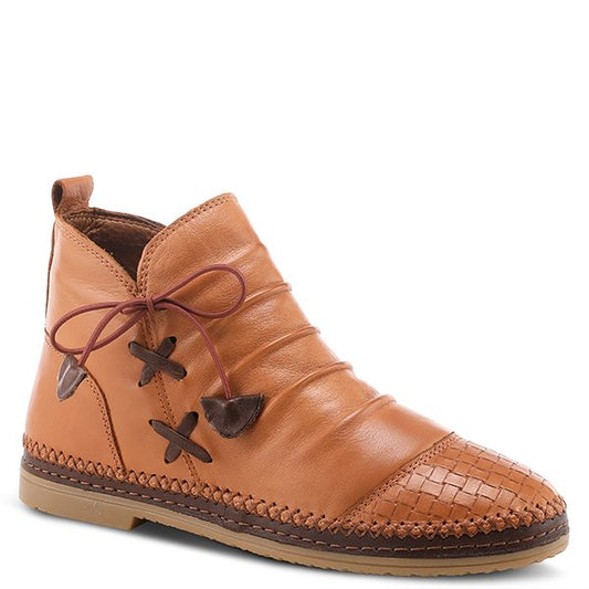 Pomeroy  basketweave Camel Bootie By Spring Step
