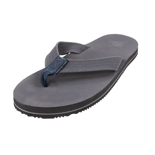 Men's Leather Flip Flops-Asphalt #SIMPLYSOUTHERN