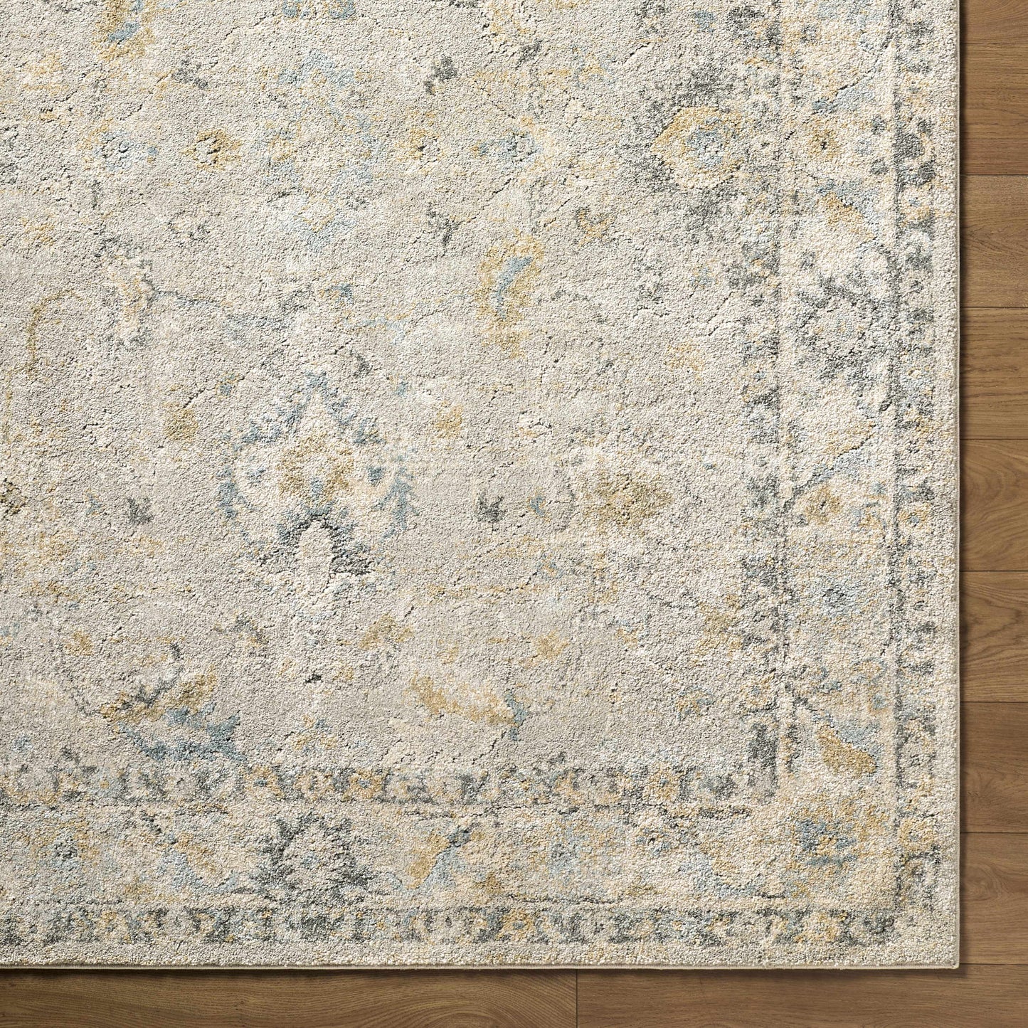 Ahmaud Beige Thick Luxe Area Rug