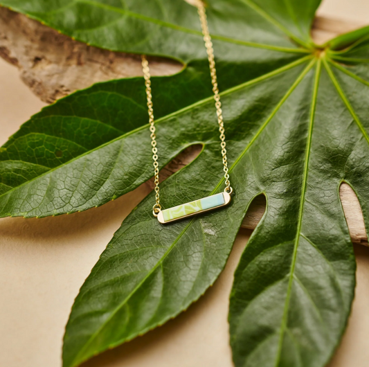 Palm Beach Reversible Mini Bar Necklace 2 in 1 Reversible by Jilzarah
