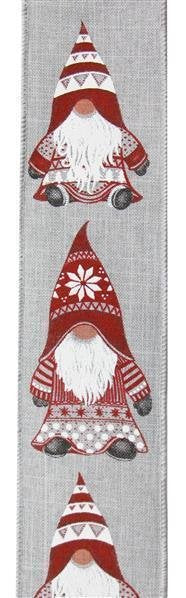 Gnome On Royal Lt Grey/Red/Black/Org/Wht 2.5X10Yd