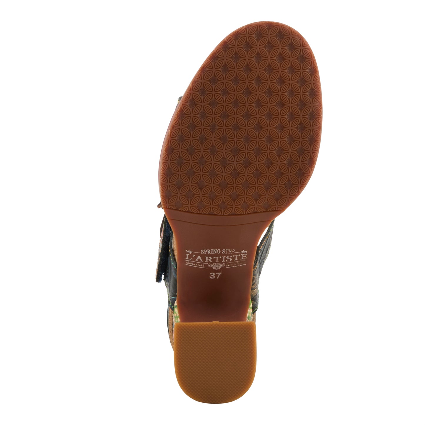ROSSIE Rainbow Heel Slip on Sandal by L'Artiste from Spring Step Shoes