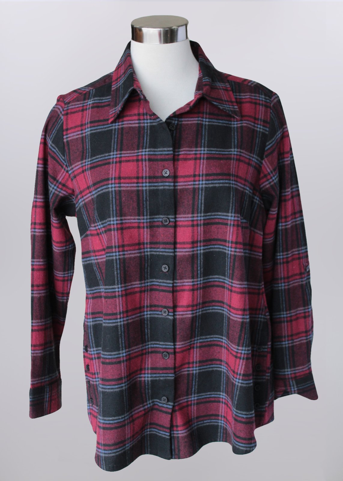 Red & Black Plaid Button Up by KerenHart
